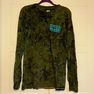 Vintage Camo “Life’s A Beach” Long Sleeve Shirt